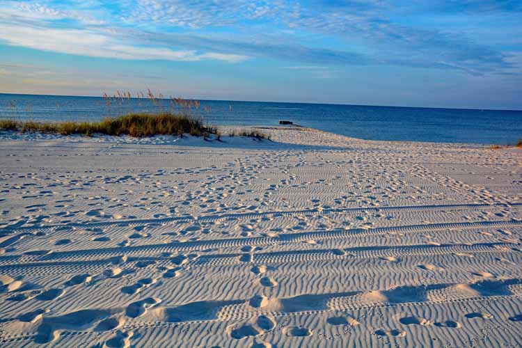 white sand beach